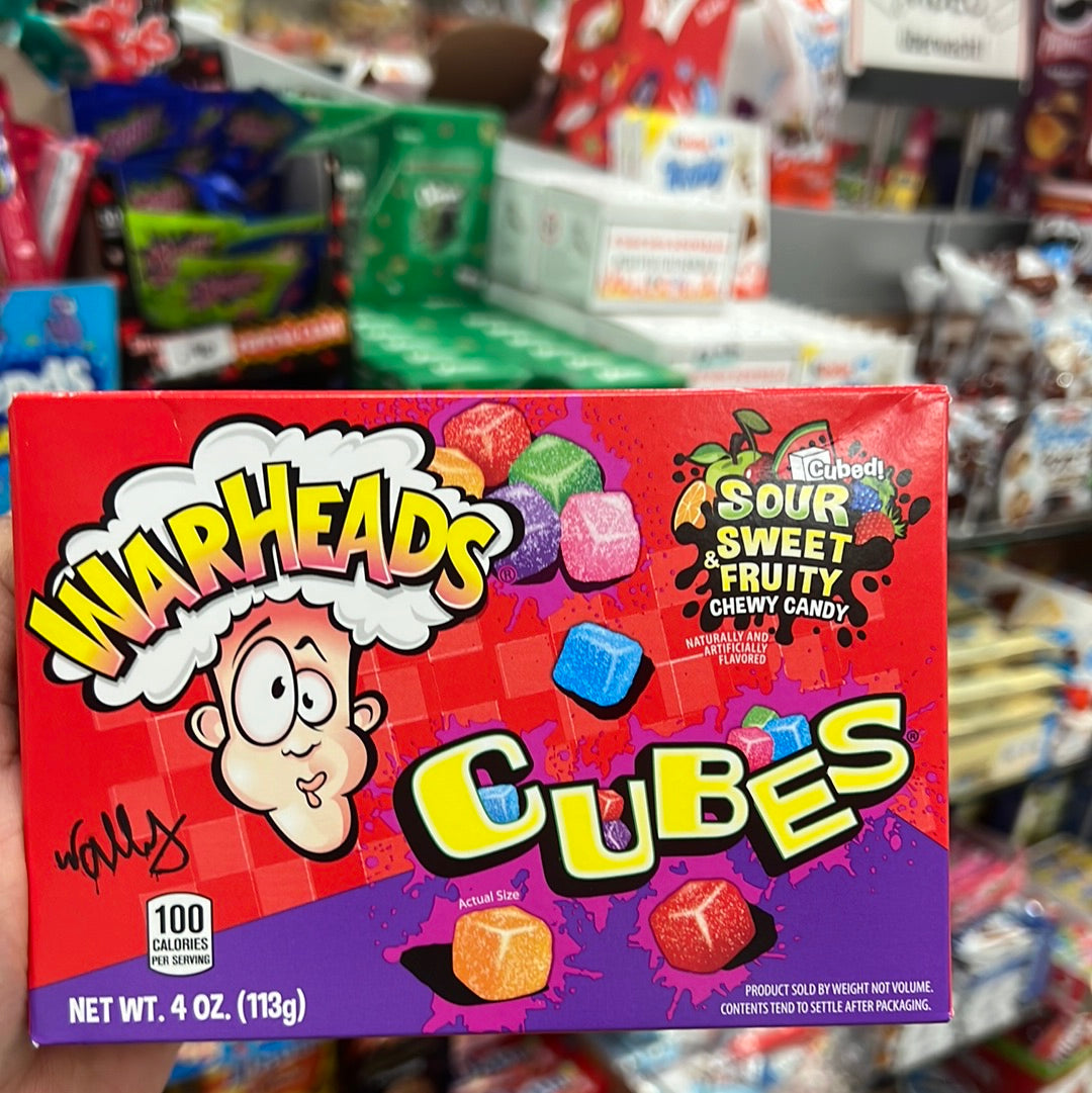 Warheads Crbed!,
SOUR
SWEET
FRUITY
CHEWY CANDy
MATURALLY AND
FLATORE 113g