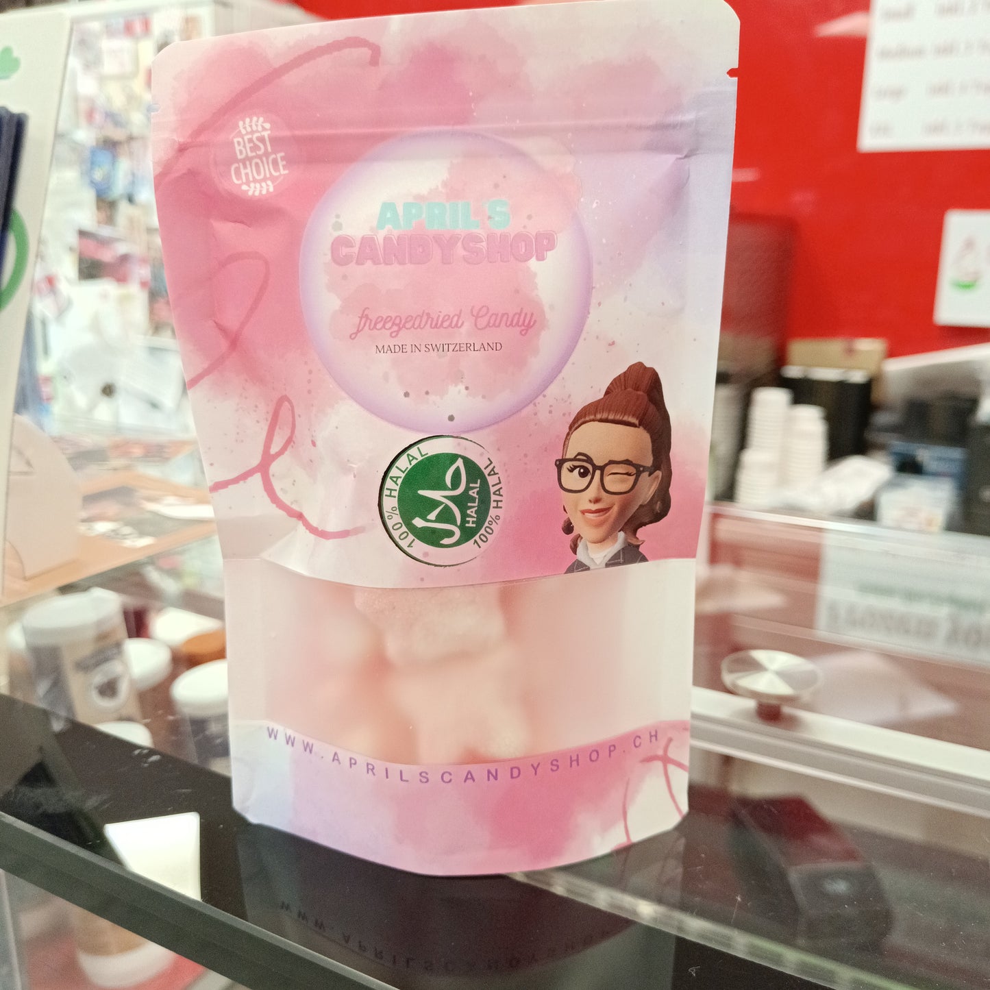 April's candys pink star halal 50g