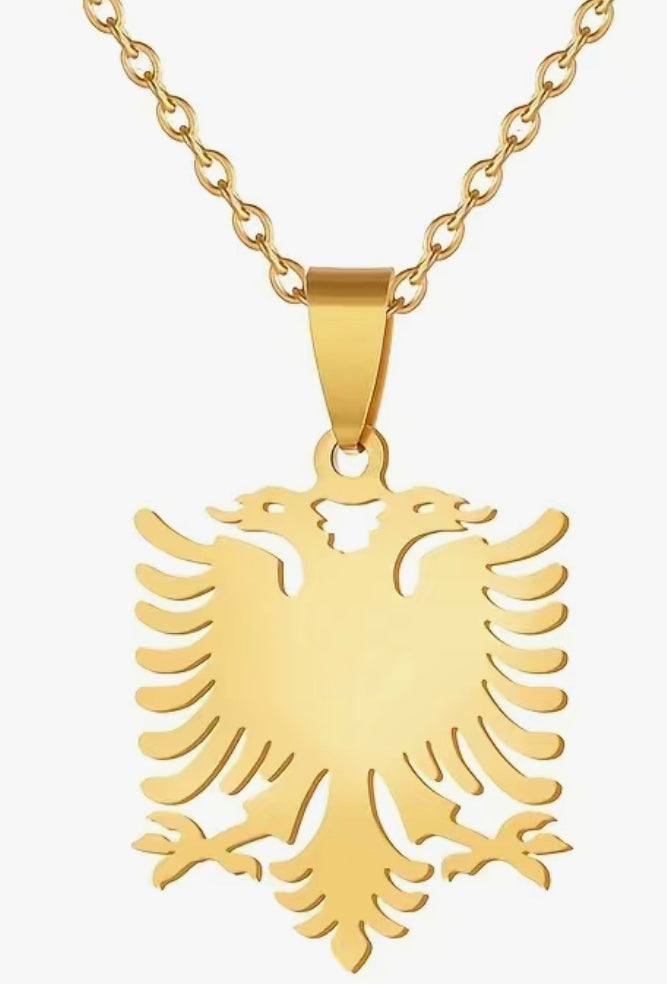 Party Trendy Gifts Halskette Mit Albanischem Adler-Anhänger Aus Titanstahl