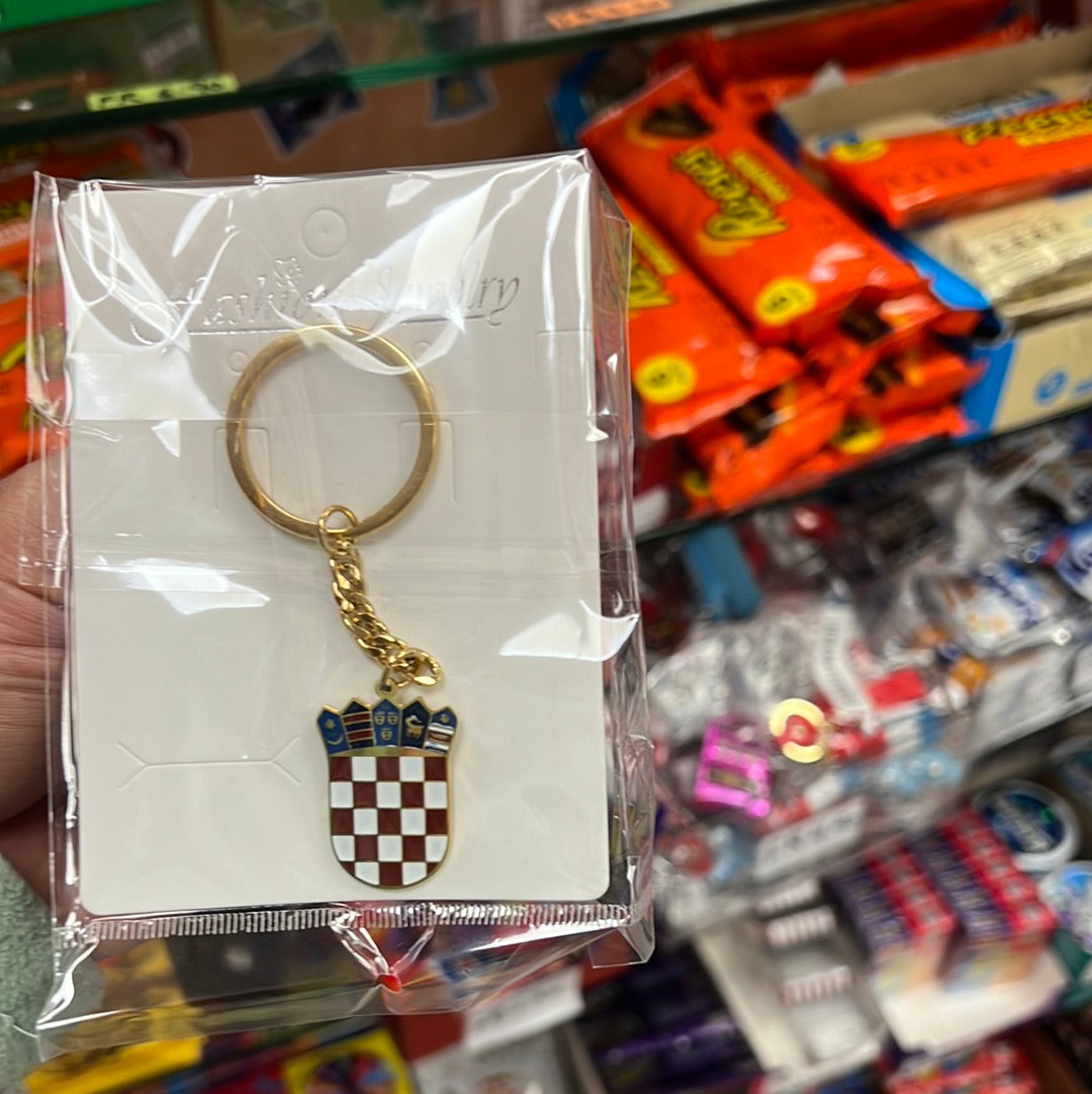 Edelstahl Kroatien Falg Schlüsselanhänger
Damen kroatischer Schmuck