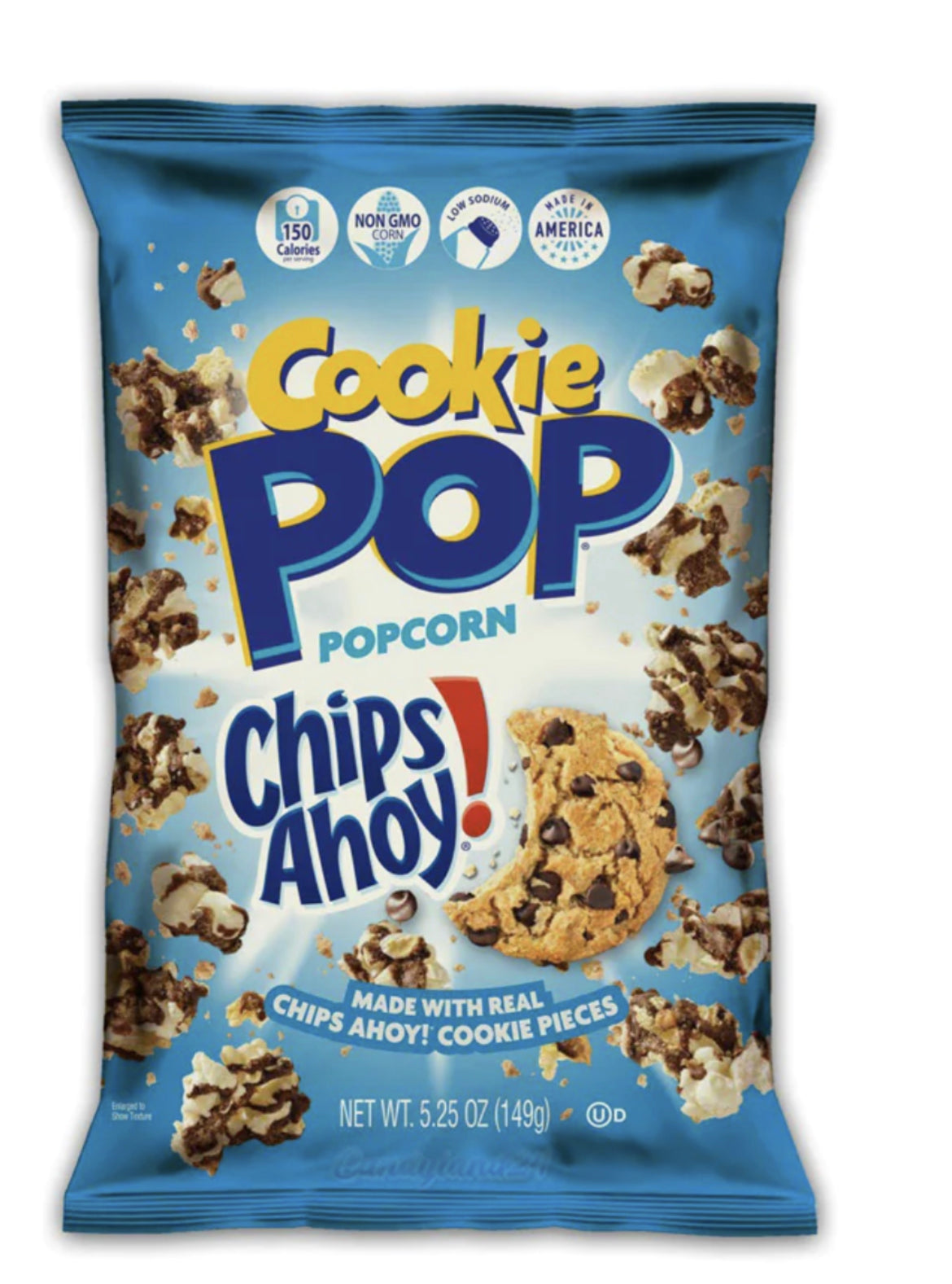 Popcorn mit Chips Ahoy Cookies 🍪 149g aus den USA.