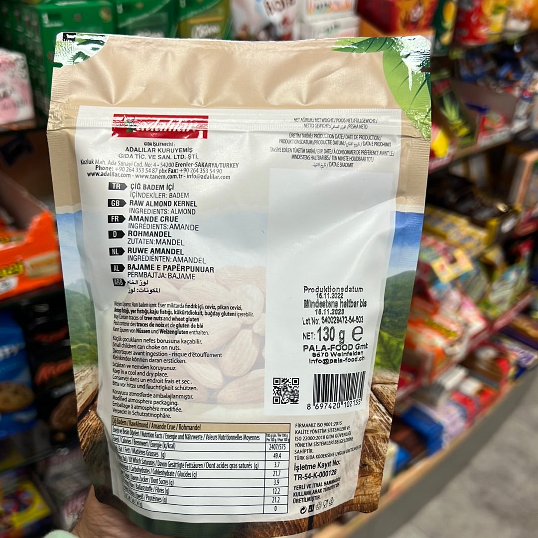 tanena adahlar Badem ici
Almond Kernel 130g