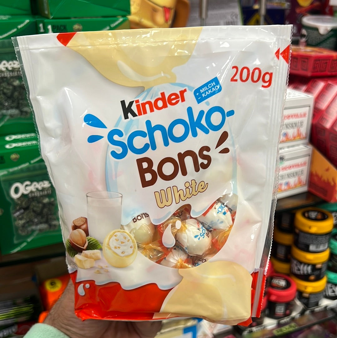 Kinder
+ MILCH
- КАКАО
200g
•schoko,
Bons