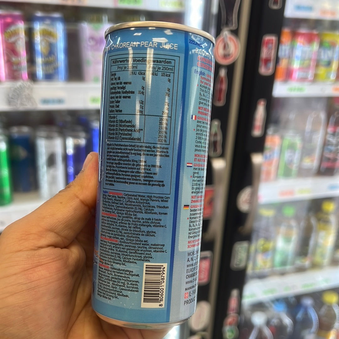 Ginseng Energy Drink, Korean Red Ginseng 🫚Extract, 8.4 Fl oz