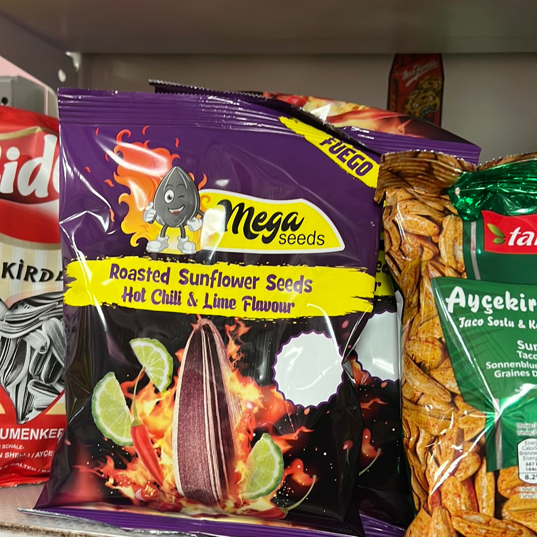 Roasted Sunflower Seeds
Hot Chili & Lime Flavour fuego 120g