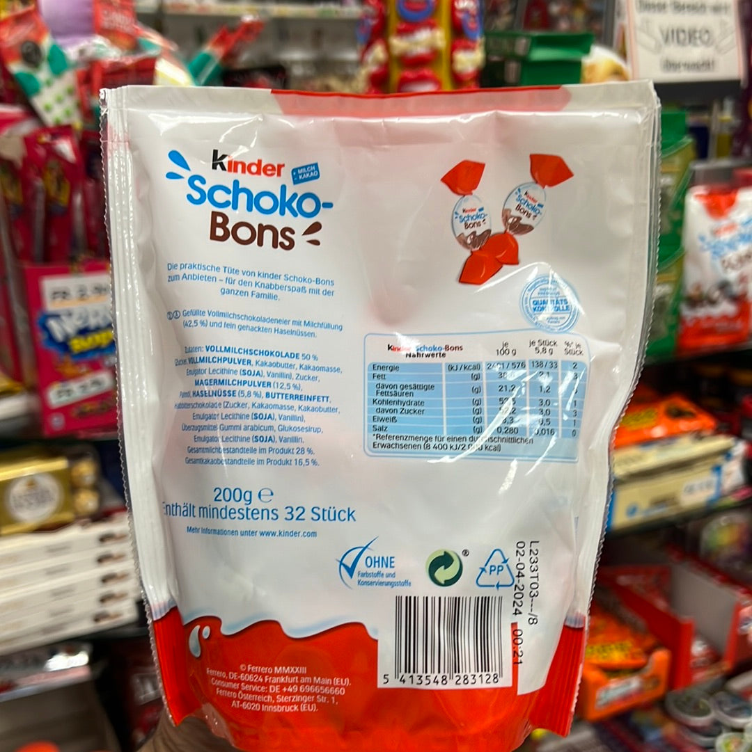 Kinder
4 MILCH
KAKAO
200g
-Schoko-Bons