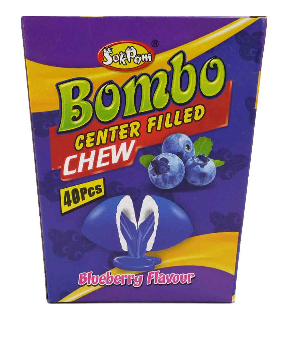 Bombo Center Filled Chew Blueberry 160g