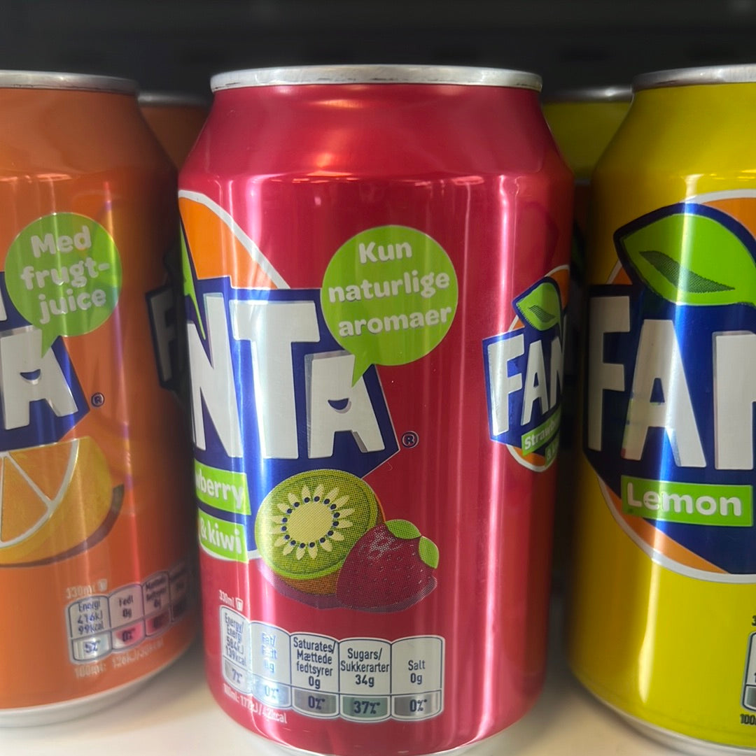 Fanta Strawberry 🍓 & Kiwi 🥝 330ml