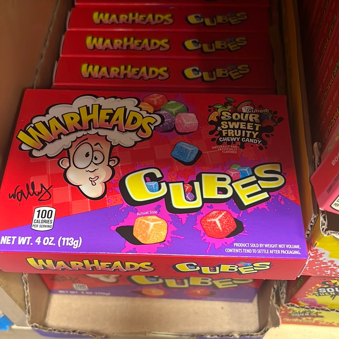 Warheads Crbed!,
SOUR
SWEET
FRUITY
CHEWY CANDy
MATURALLY AND
FLATORE 113g