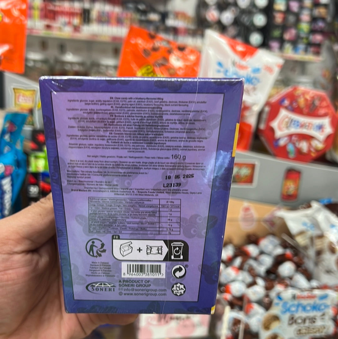 Bombo Center Filled Chew Blueberry 160g