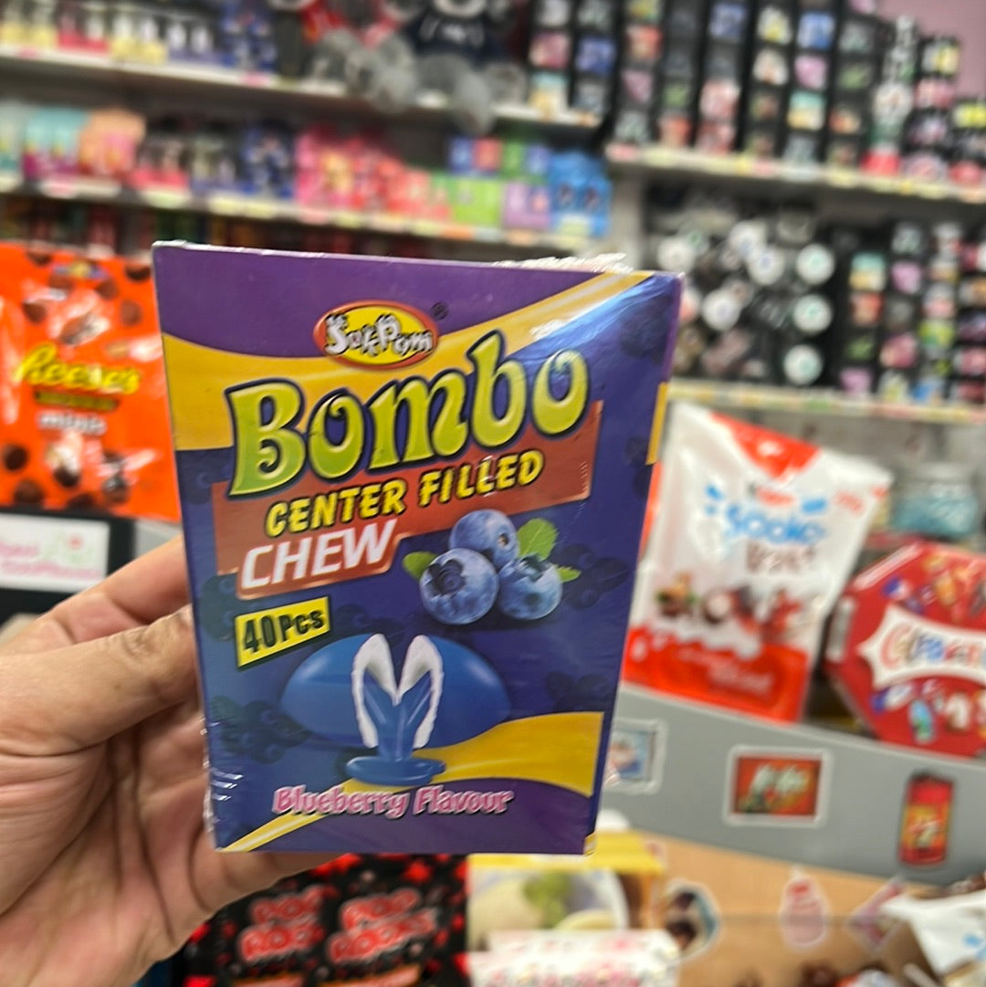 Bombo Center Filled Chew Blueberry 160g