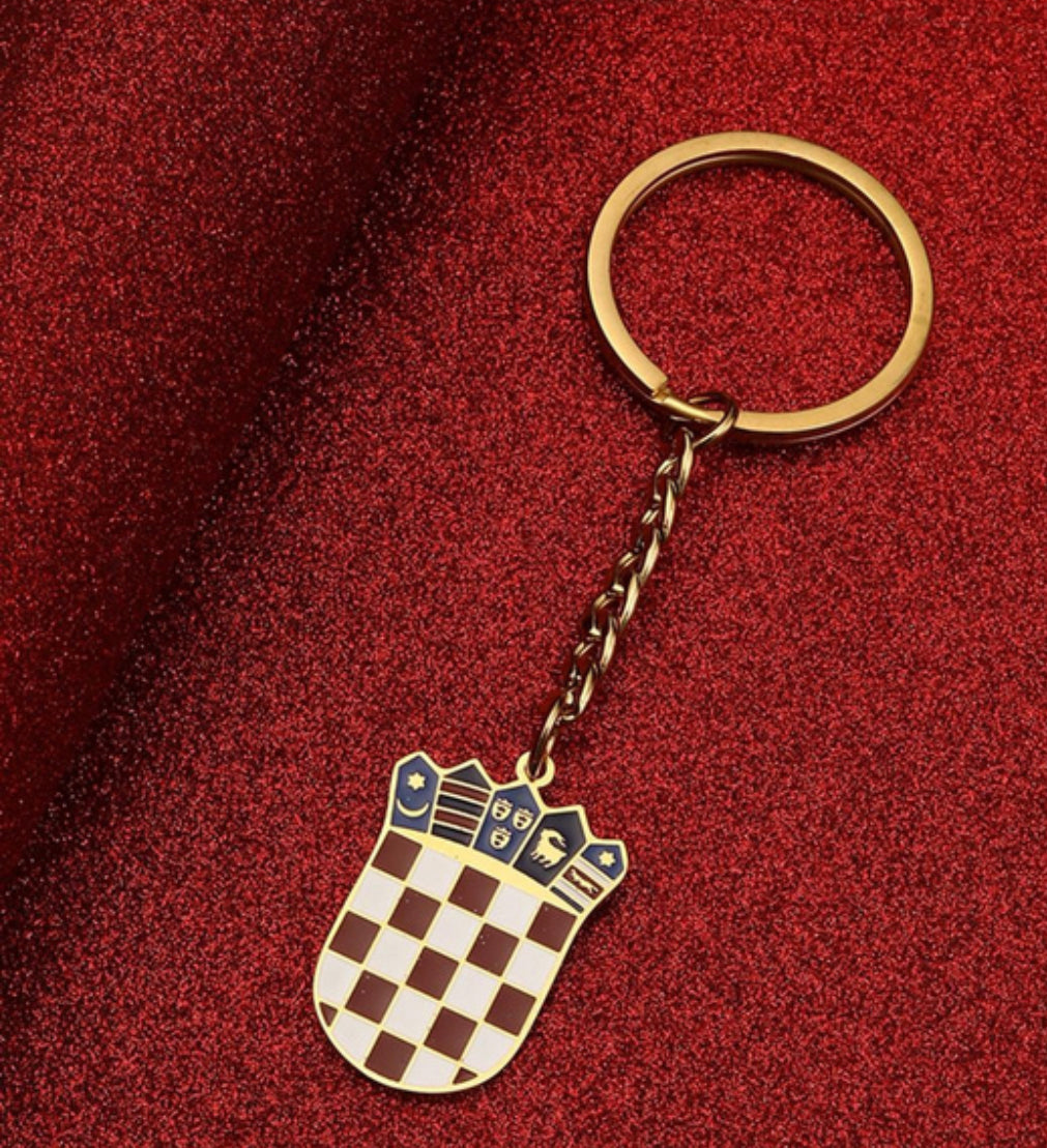 Edelstahl Kroatien Falg Schlüsselanhänger
Damen kroatischer Schmuck