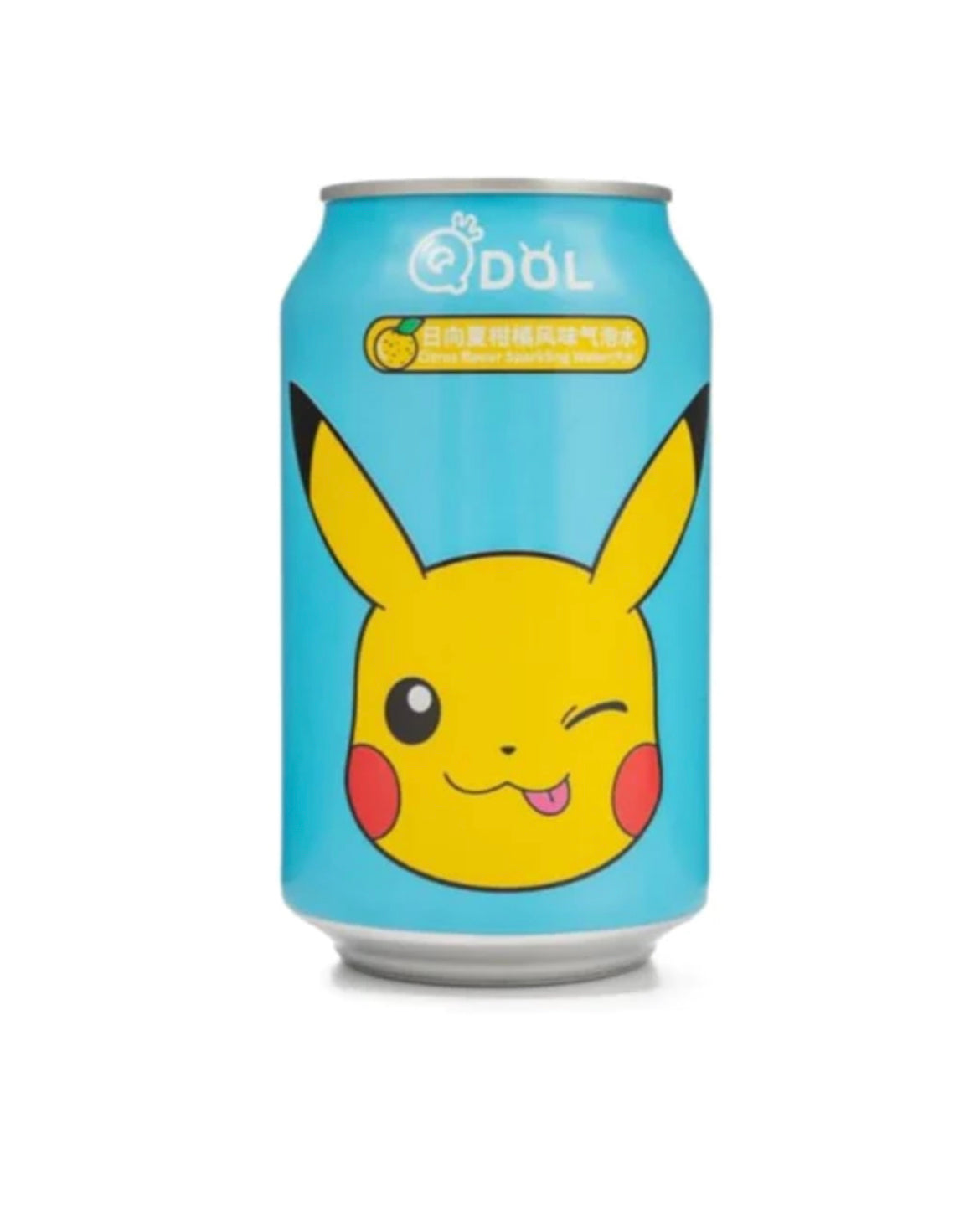 Qdol Pokemon Pikachu Citrus Sparkling Water, 330ml