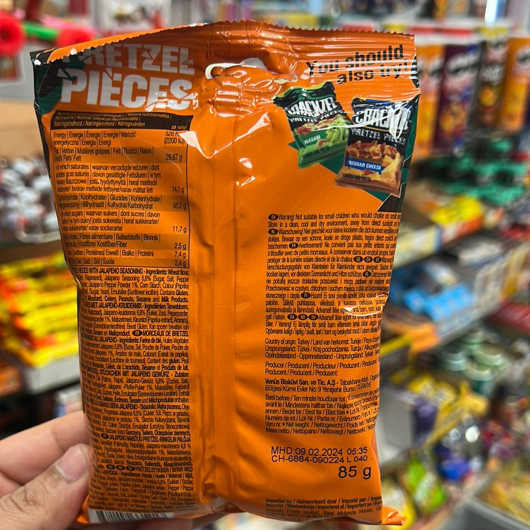 Crackzel Pretzel Jalapeño 85g