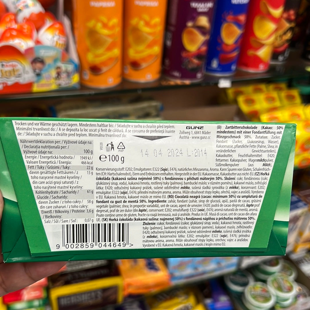 Maitre Truffout Mint Chocolate 🍫 Bar 100g
