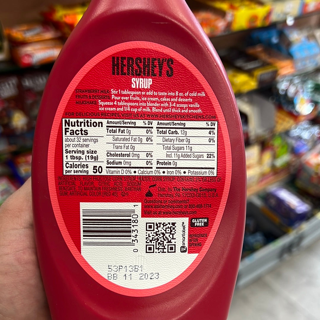 Hersheys Strawberry 🍓 Syrup 623g