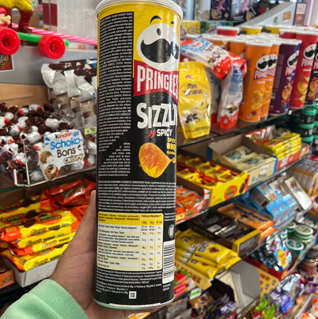 Pringles Sizzln Spicy 🌶️ BBq 🍖 180g