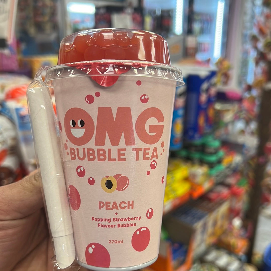 Omg Bubble Tea 🧋 Pfirsich Schwar-Zer Tee 270ml