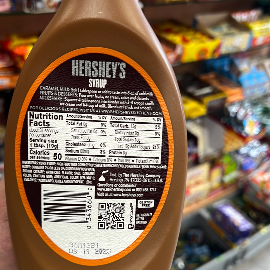 Hershey Caramel Syrup 623h