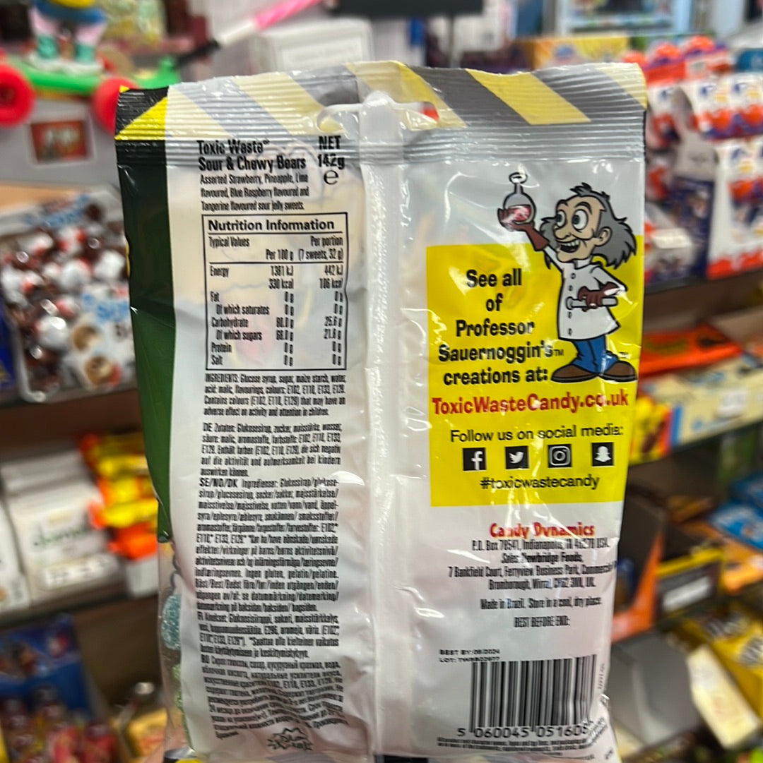 Toxic Waste Sour & Chewy Bearst 142g