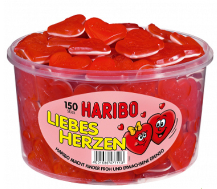 Haribo Liebesherzen 600g