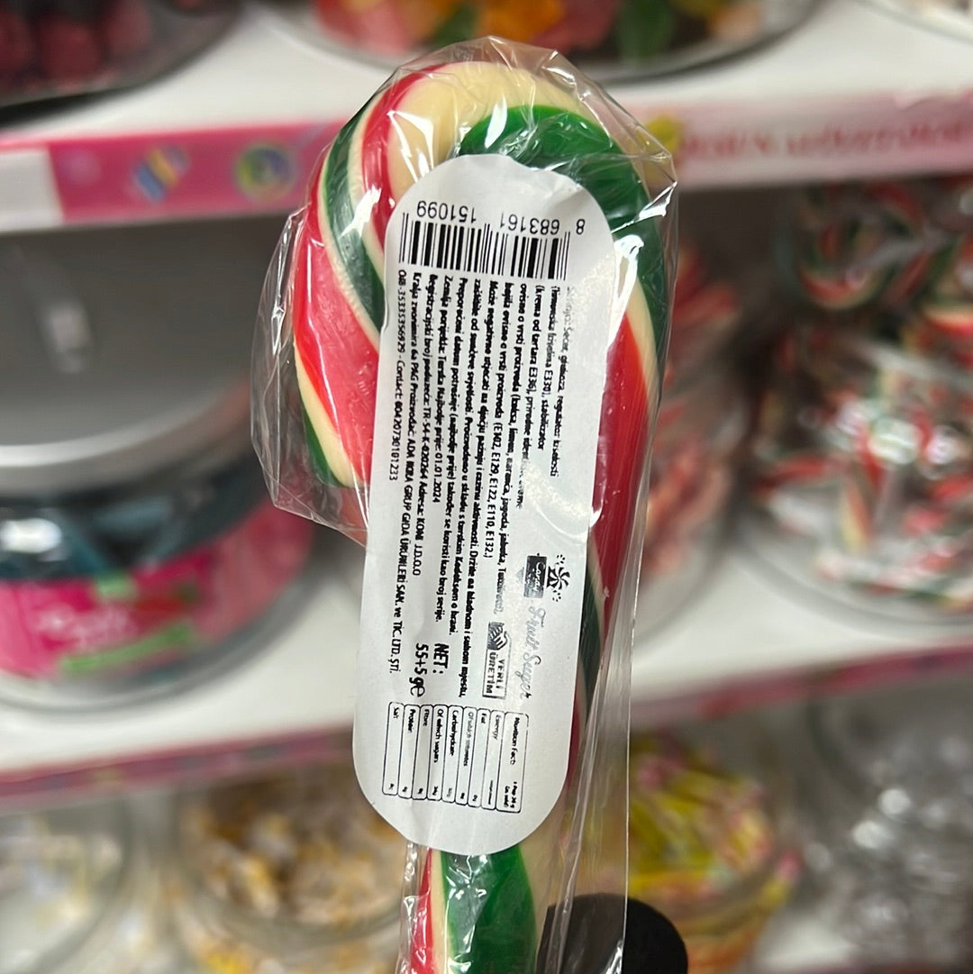 Party canes xxl 50g zuckerstange rot/weiss/grün