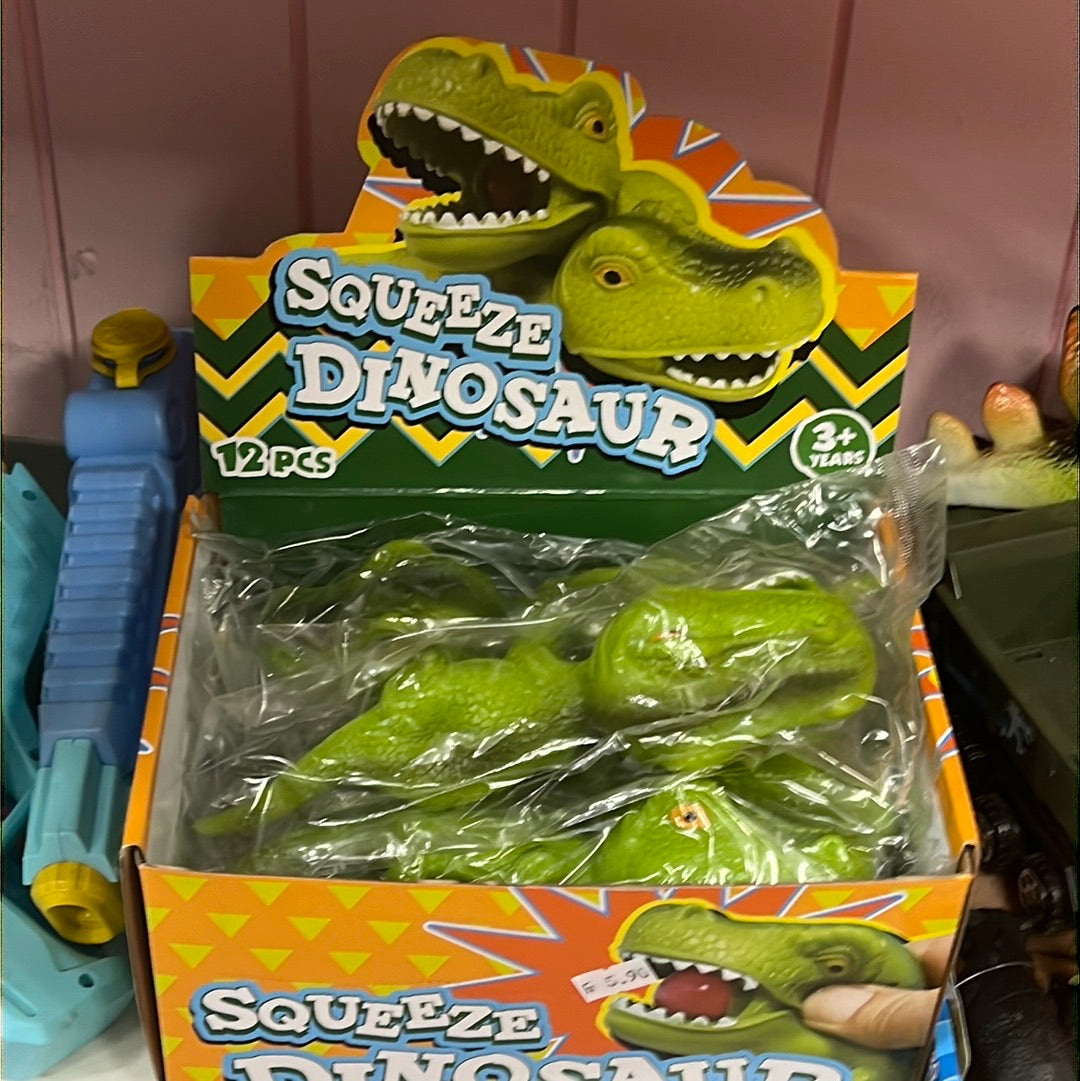 Quetsch-Kroko/Dino Grün 20Cm