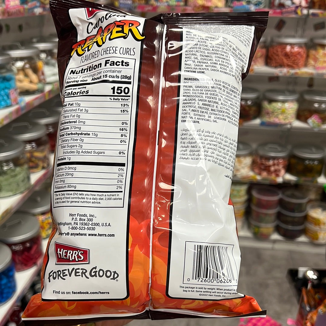 Herr‘s Carolina Reaper Cheese Curls 185g