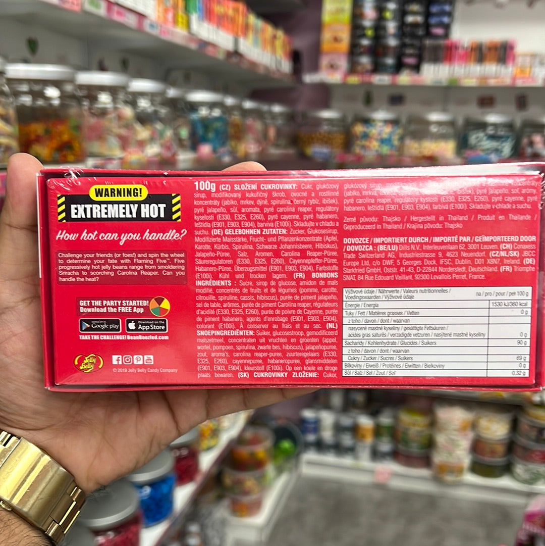 Jelly Belly Bean ’’Flaming Five Challenge‘‘ Dispenser 100g