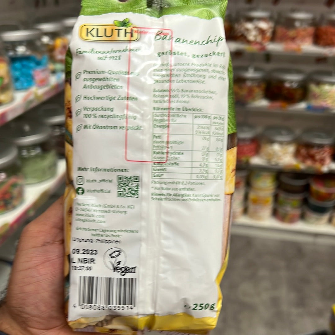 Kluth Bananen-chips 250g