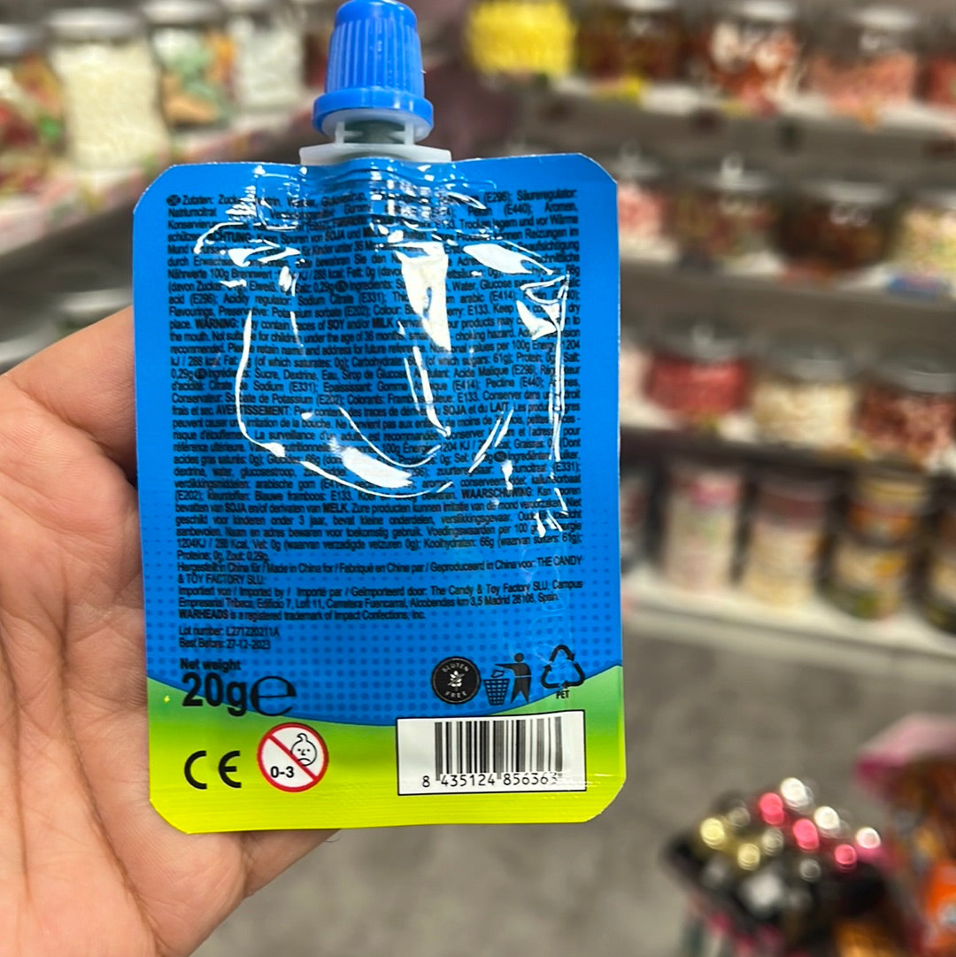 Warheads super sour gel blue raspberry 20g