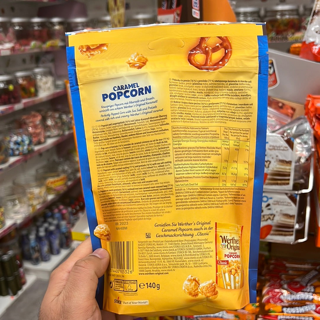 Werther‘s Original Caramel Popcorn Brezel 140g