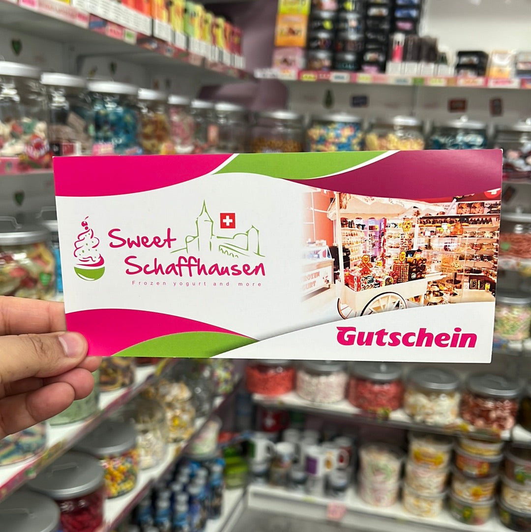 SWEET SCHAFFHAUSEN GESCHENKGUTSCHEIN CHF 25.00
