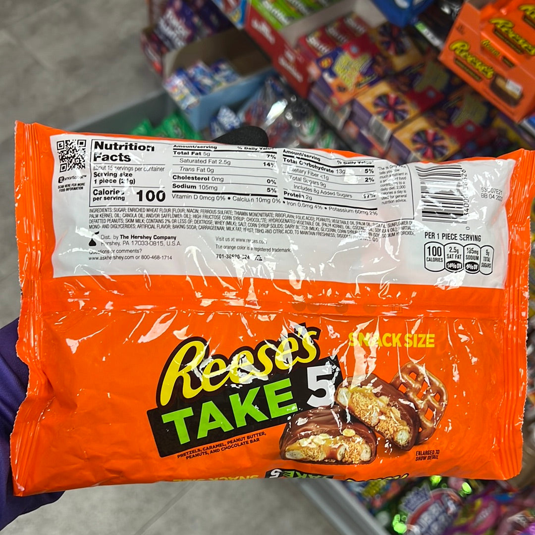 Reese’s Take 5 Schokoladen-Snack-Beutel,einzeln verpackt,11,22,,