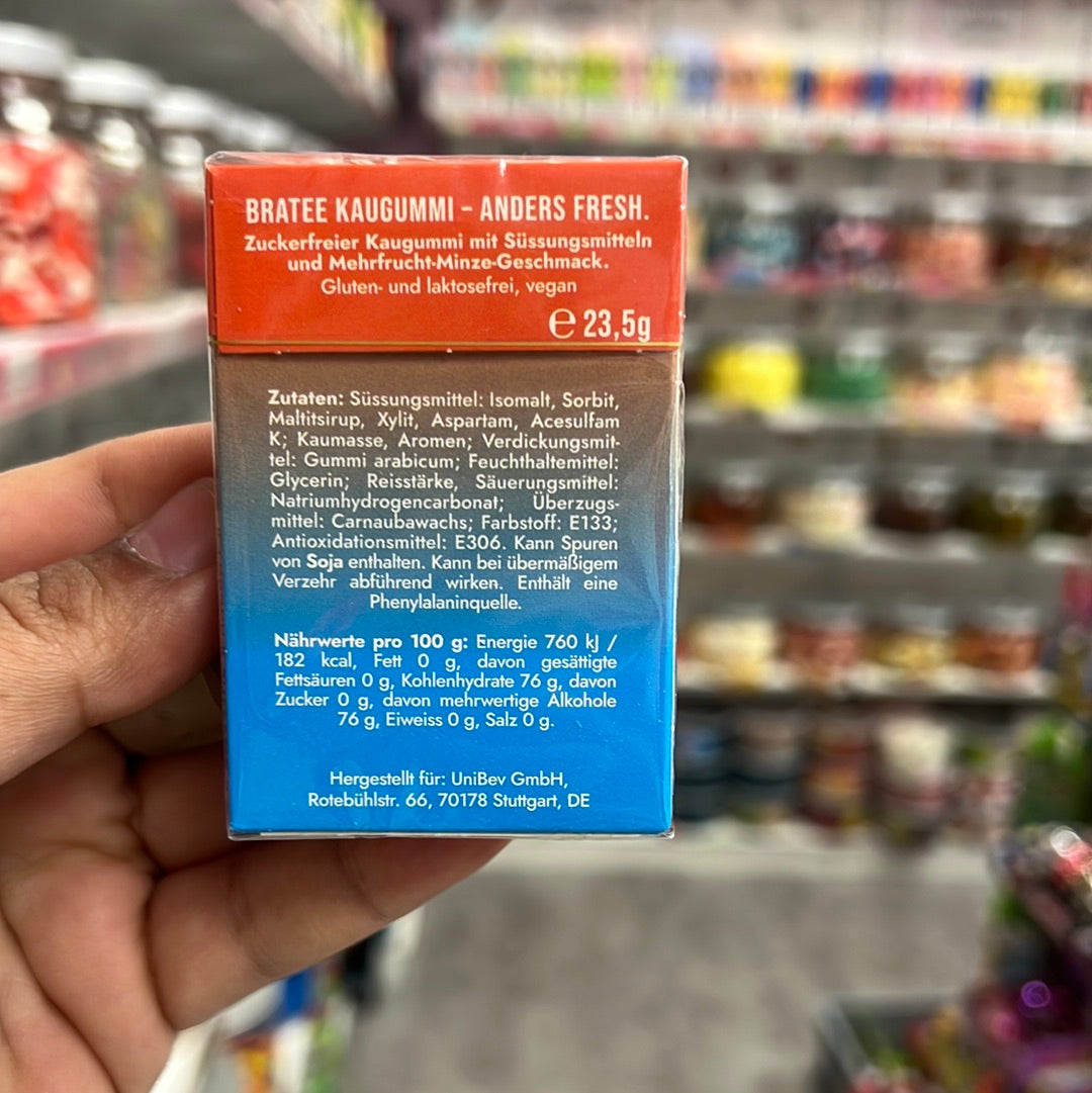 Bra Tee Kaugummi Juicy Mint 23,5g