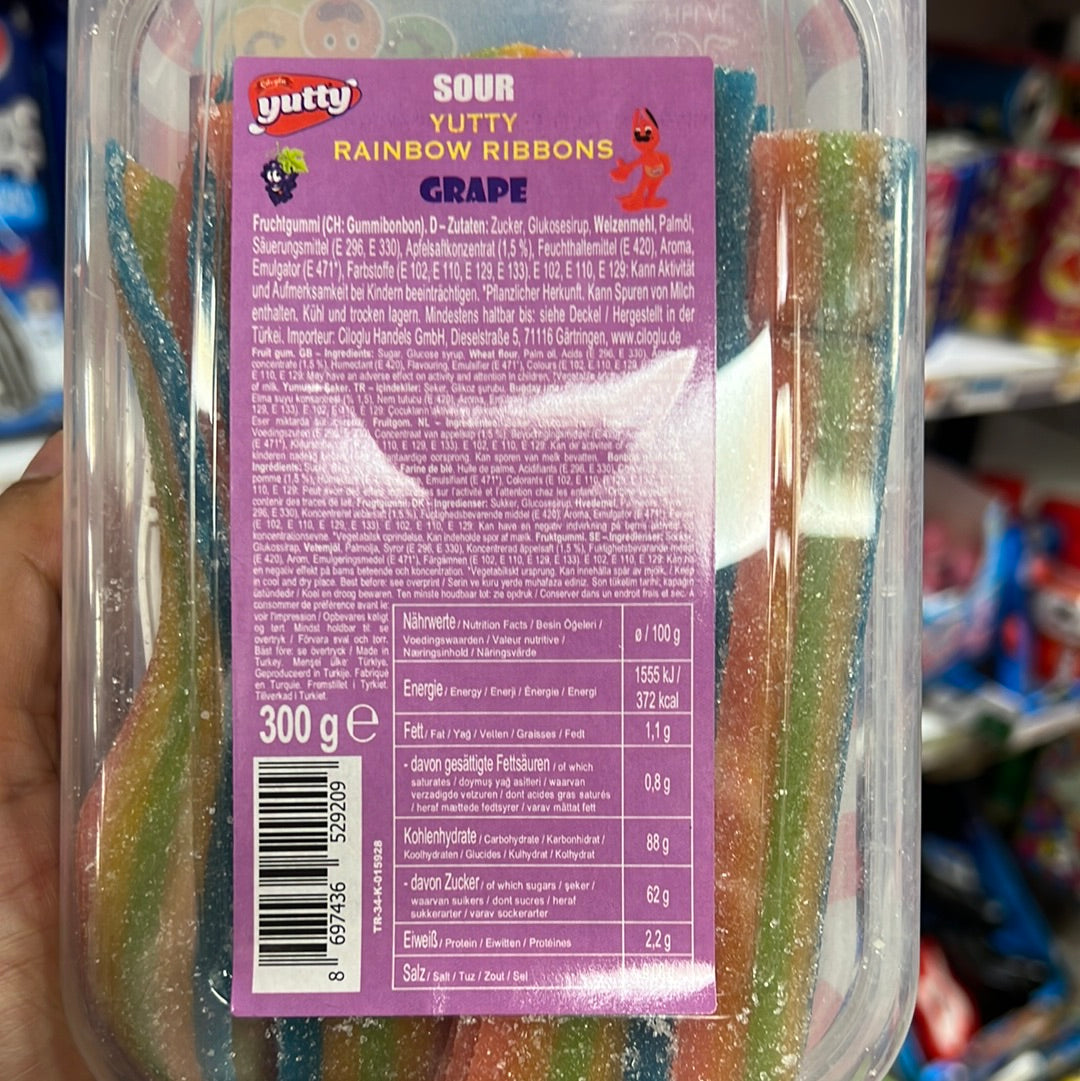 Sour yutty-Ribbons 300g