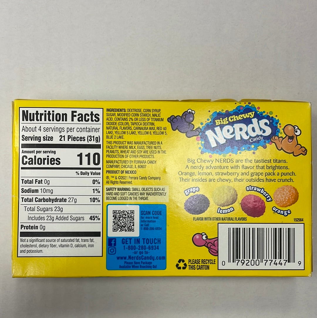 Nerds big chewy 120 g