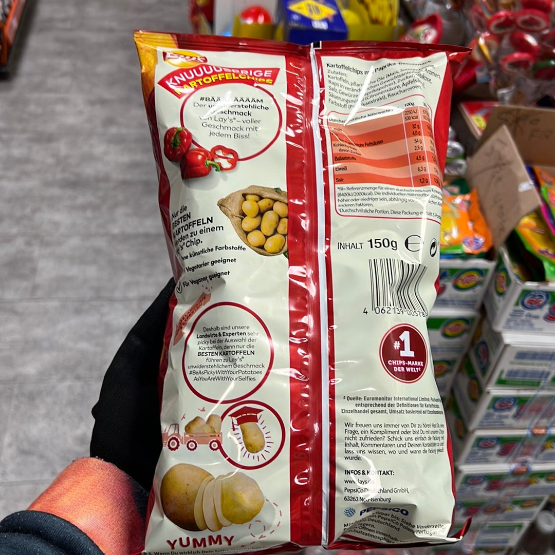 Lay’s paprika Kartoffelchips mit paprika Geschmack 150g