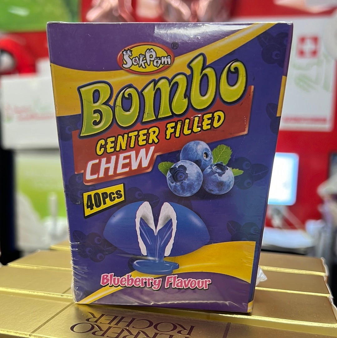 Bombo Center Filled Chew Blueberry 160g