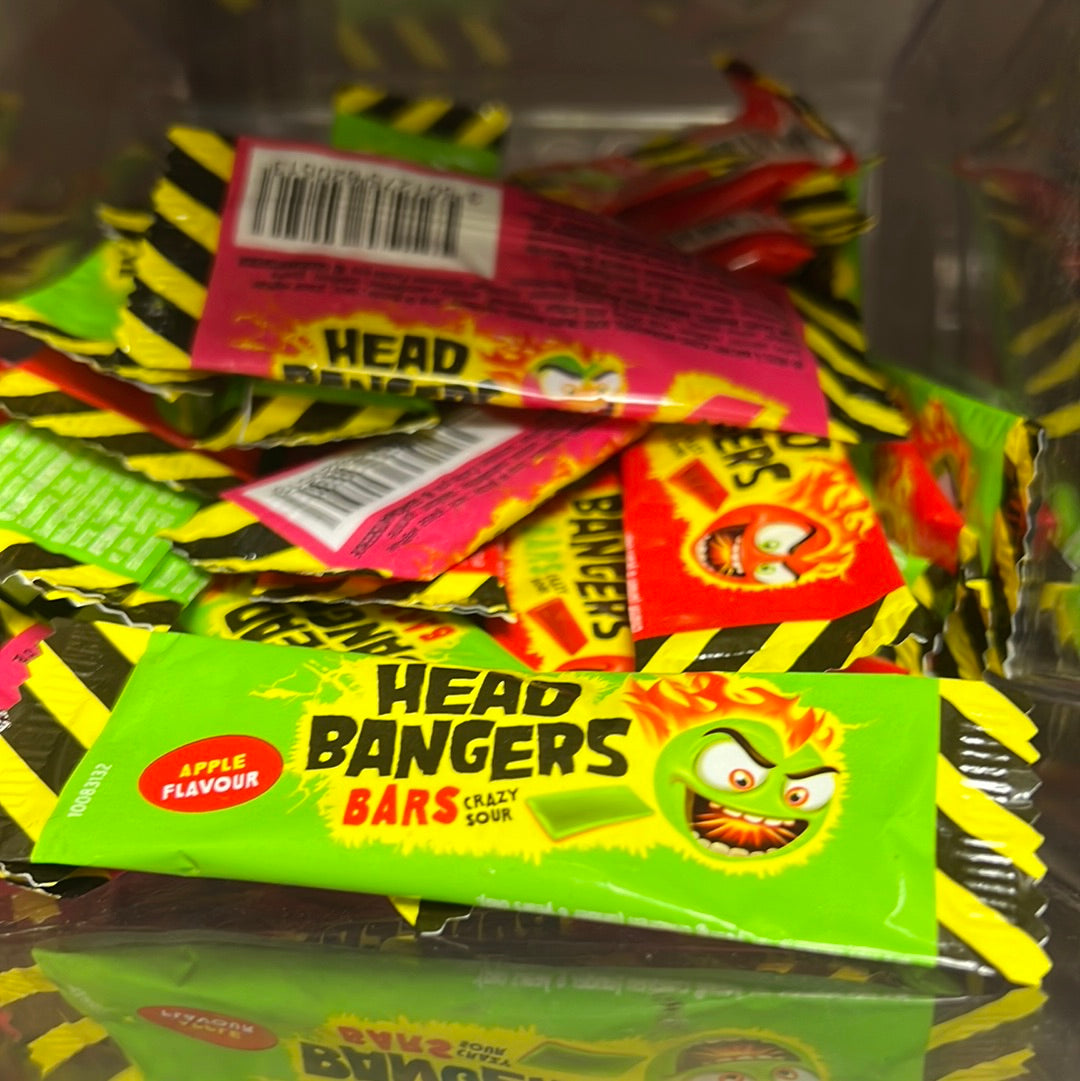 HEAD
BANGERS
SOUR apple flavour ￼🍏🍏🍏
