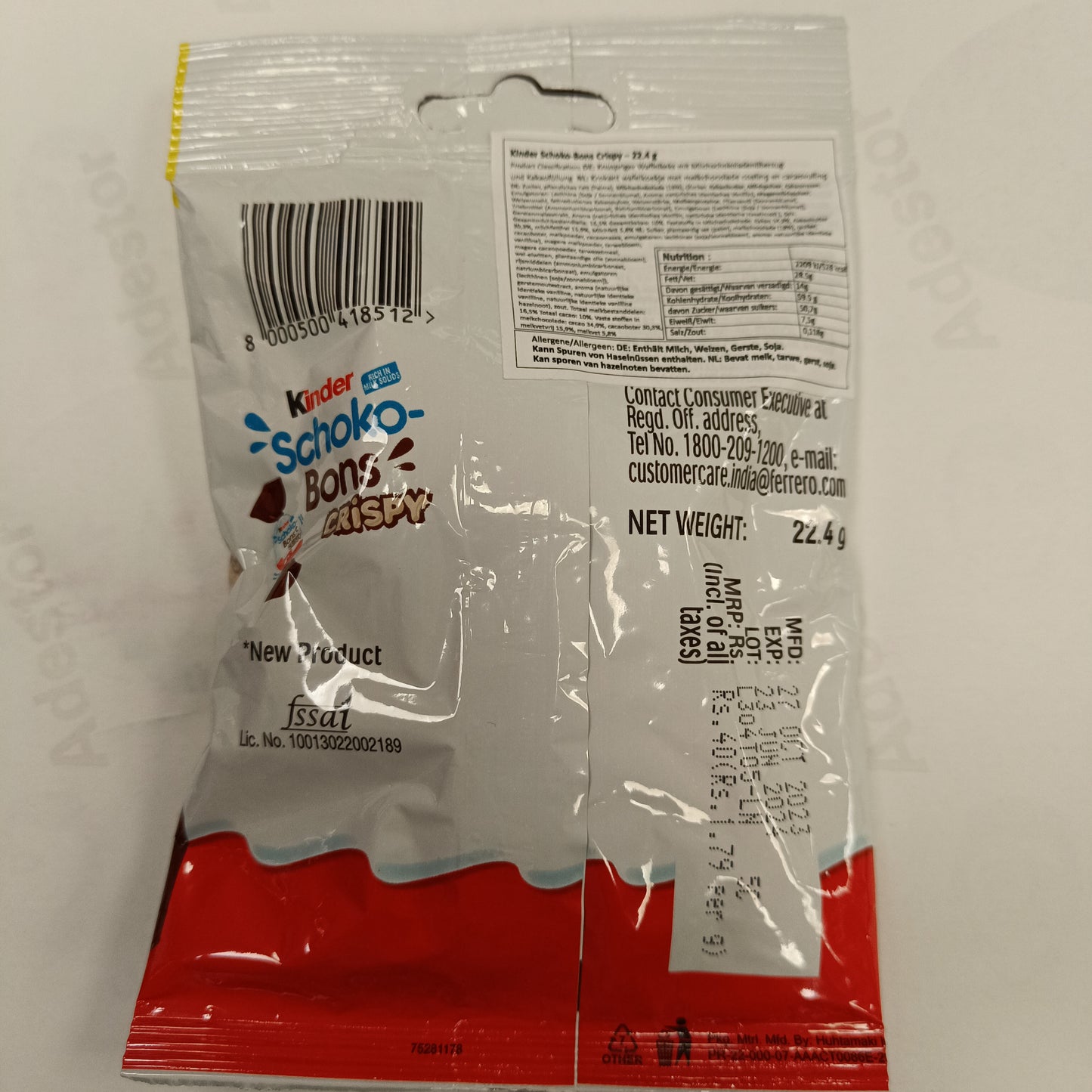 schoko bons crispy 22,40 g