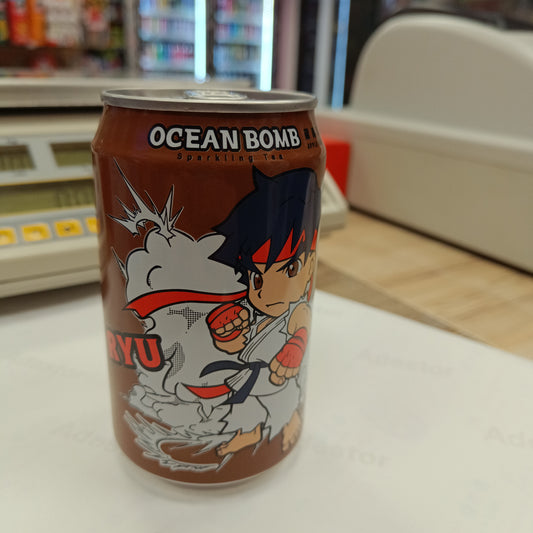 ocean bomb sparkling tea Apple flavour 330ml