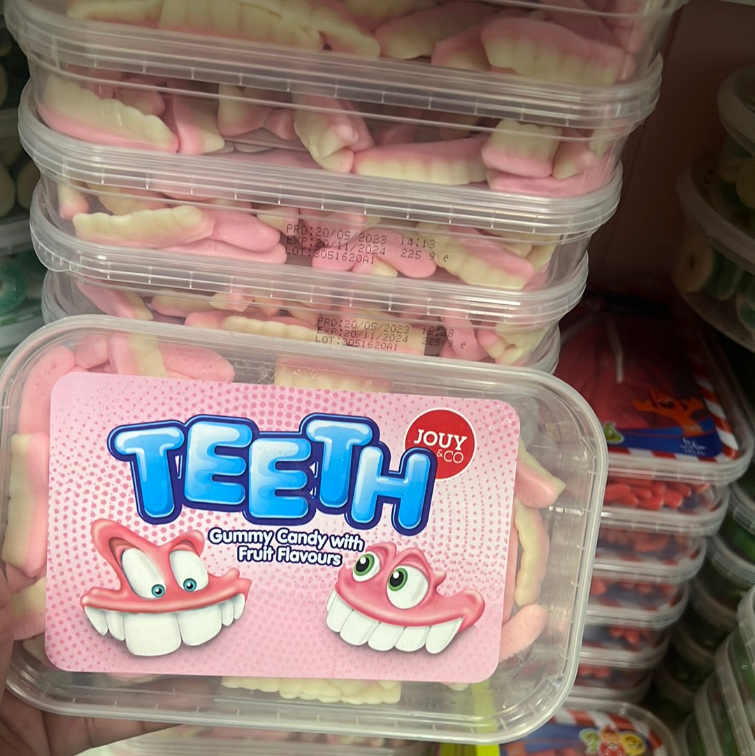 Teeth 🦷 JOUY
§CO
Gummy Candy with
Fruit Flavours