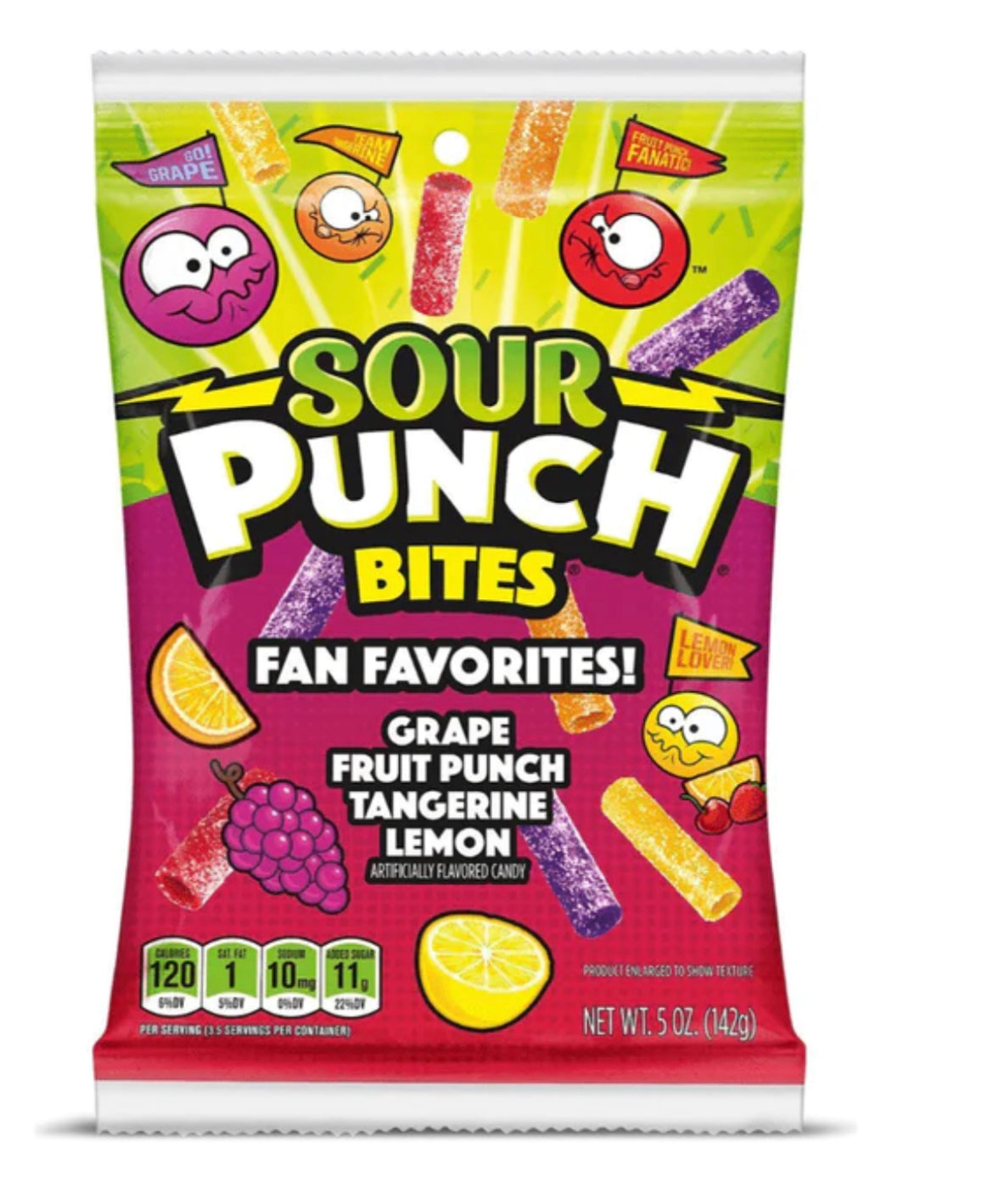 sour punch fan favorite bites 141gr