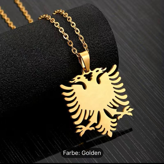 Party Trendy Gifts Halskette Mit Albanischem Adler-Anhänger Aus Titanstahl