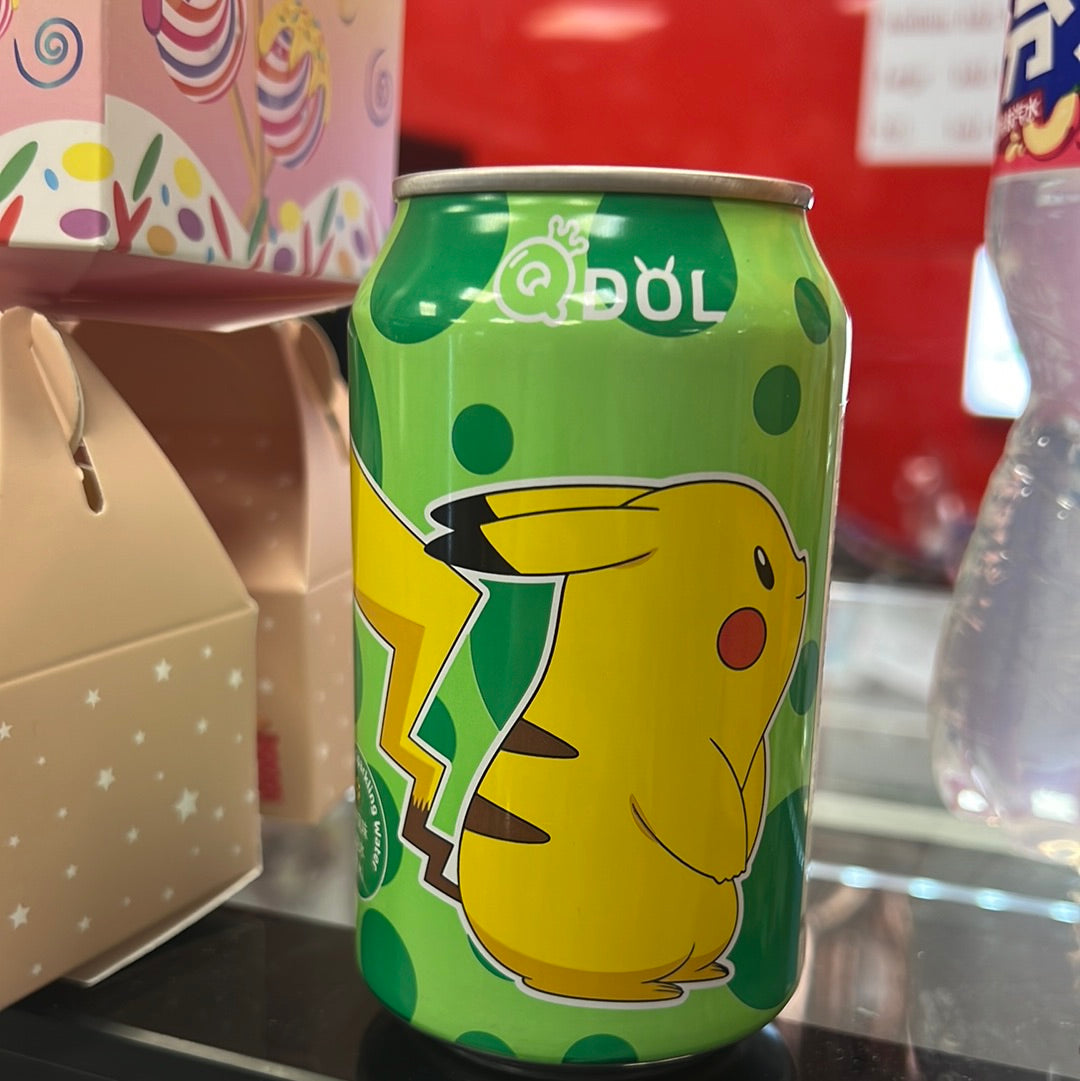 Qdol Pokemon Pikachu Lime Sparkling Water, 330ml