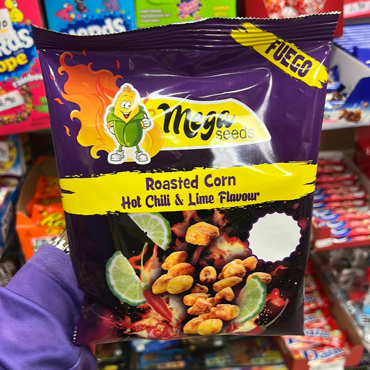 Roasted Corn 🌽 fuego 
Hot Chili & Lime flavour 120g