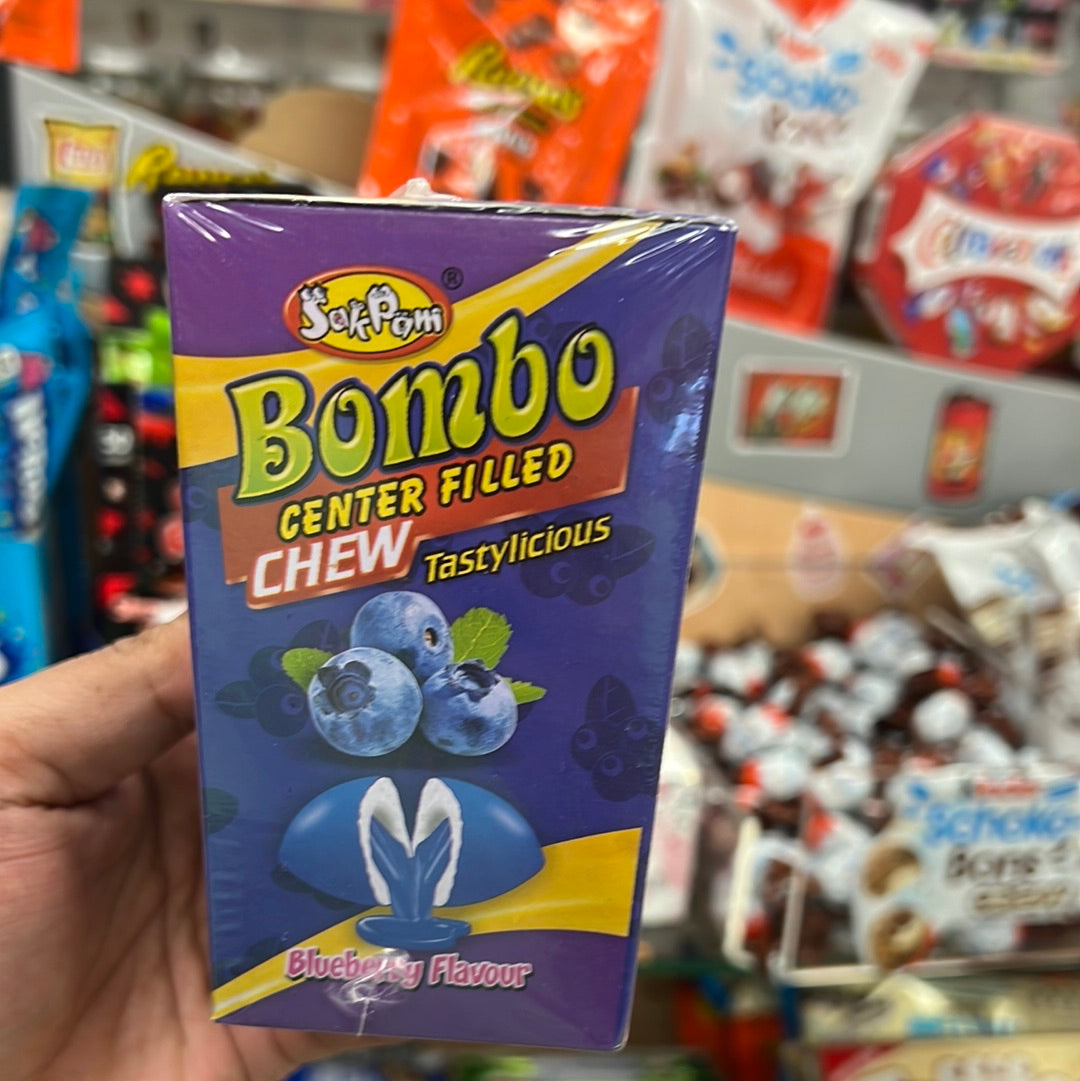Bombo Center Filled Chew Blueberry 160g