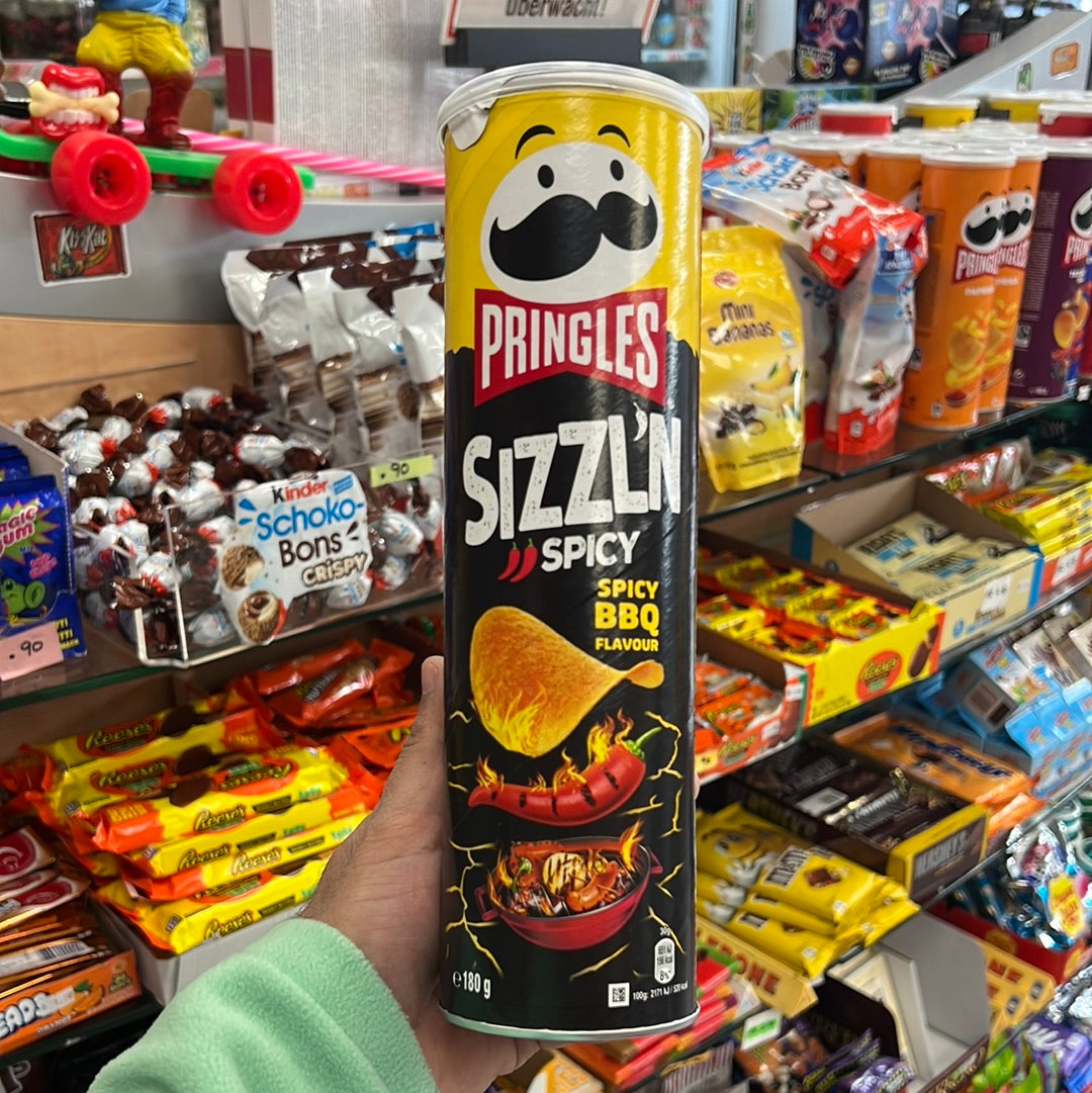 Pringles Sizzln Spicy 🌶️ BBq 🍖 180g