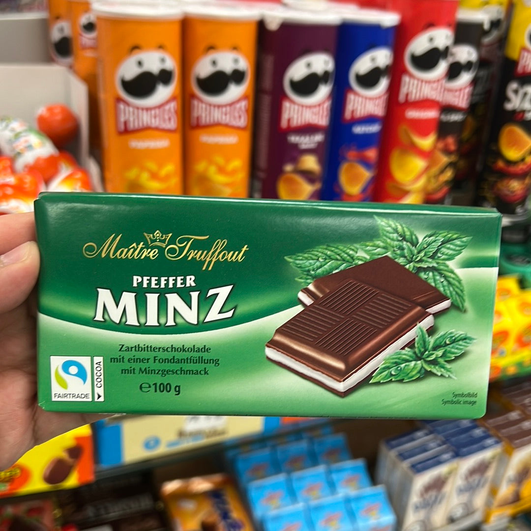 Maitre Truffout Mint Chocolate 🍫 Bar 100g